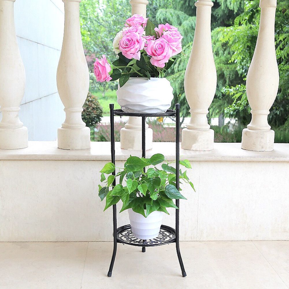2 Tier Elegant Planter Display - Bonsai Garden Display Stands reseña y precio
