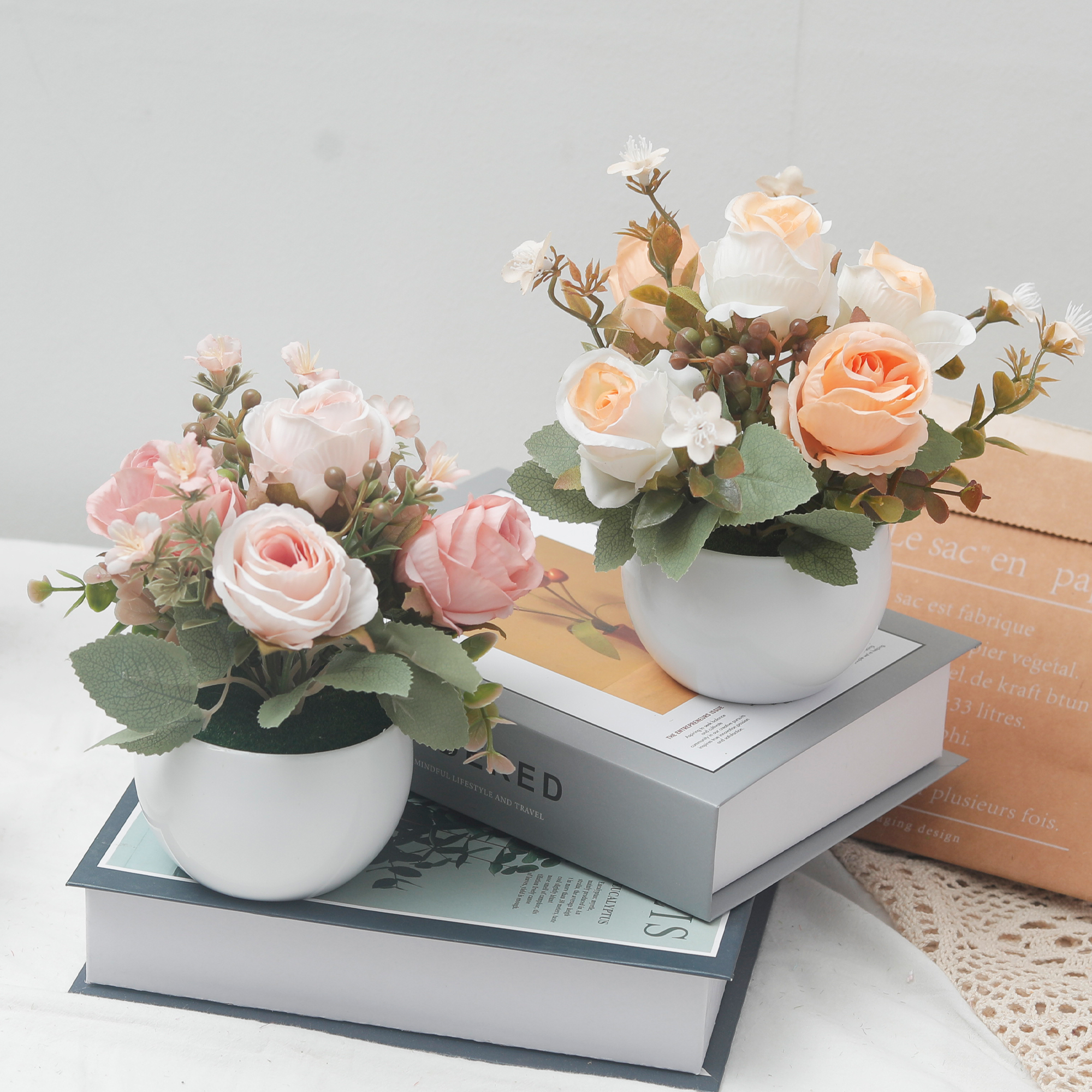 Artificial Flowers Rose Bonsai - Bonsai Garden Festival reseña y precio