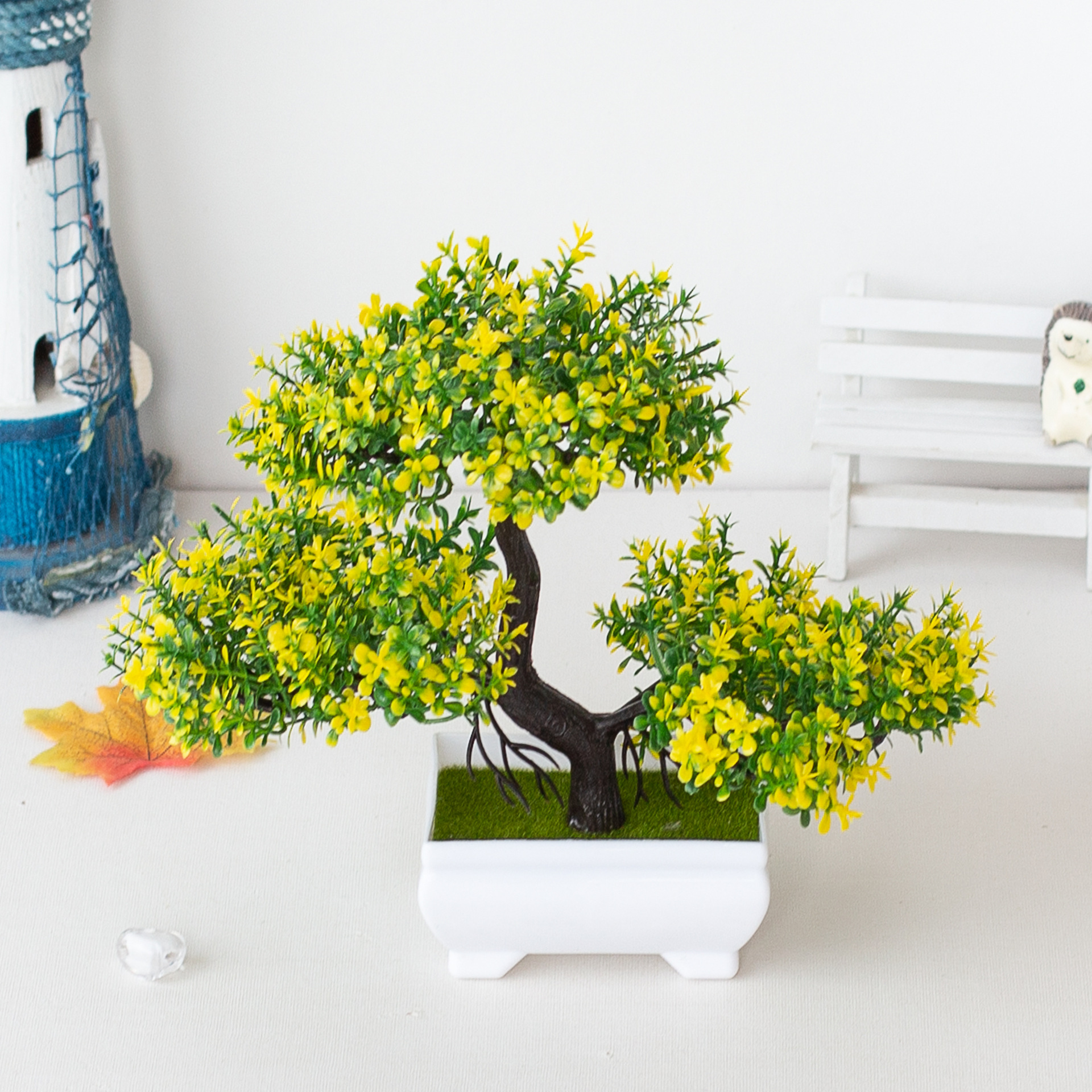 Artificial Plants Potted Bonsa - Bonsai Tree Zen Garden reseña y precio